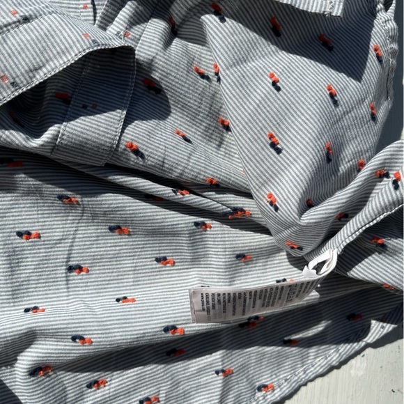 Men's PrAna Button-Down Shirt Multicolor Geometric M Cotton Hippy BOHO City Sun - Picture 5 of 12